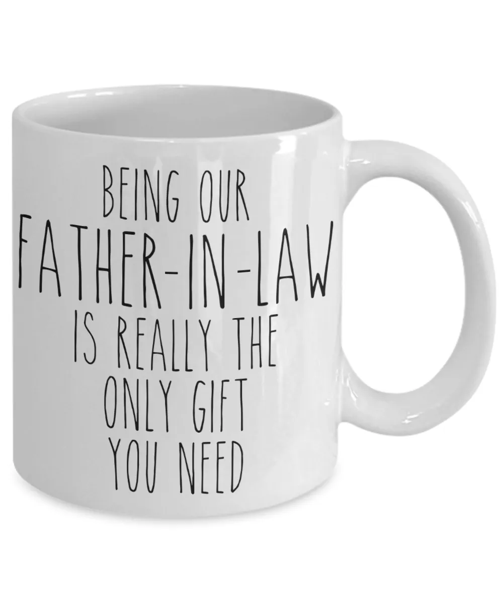 Funny Father in Law Gift for Father-in-Law from Daughter in Law Son in Law Mug Father's Day Coffee Cup Birthday Present