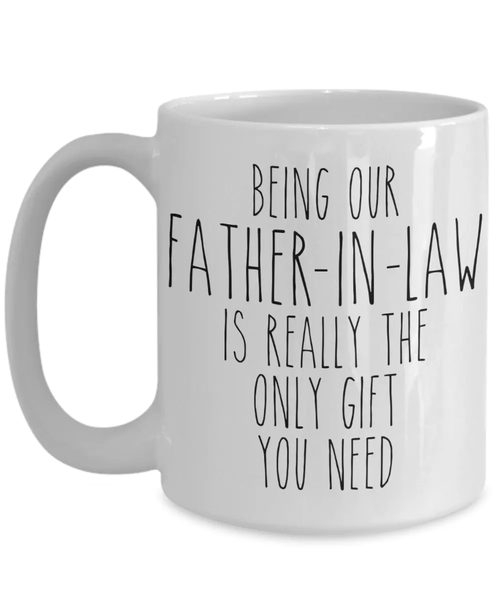 Funny Father in Law Gift for Father-in-Law from Daughter in Law Son in Law Mug Father's Day Coffee Cup Birthday Present