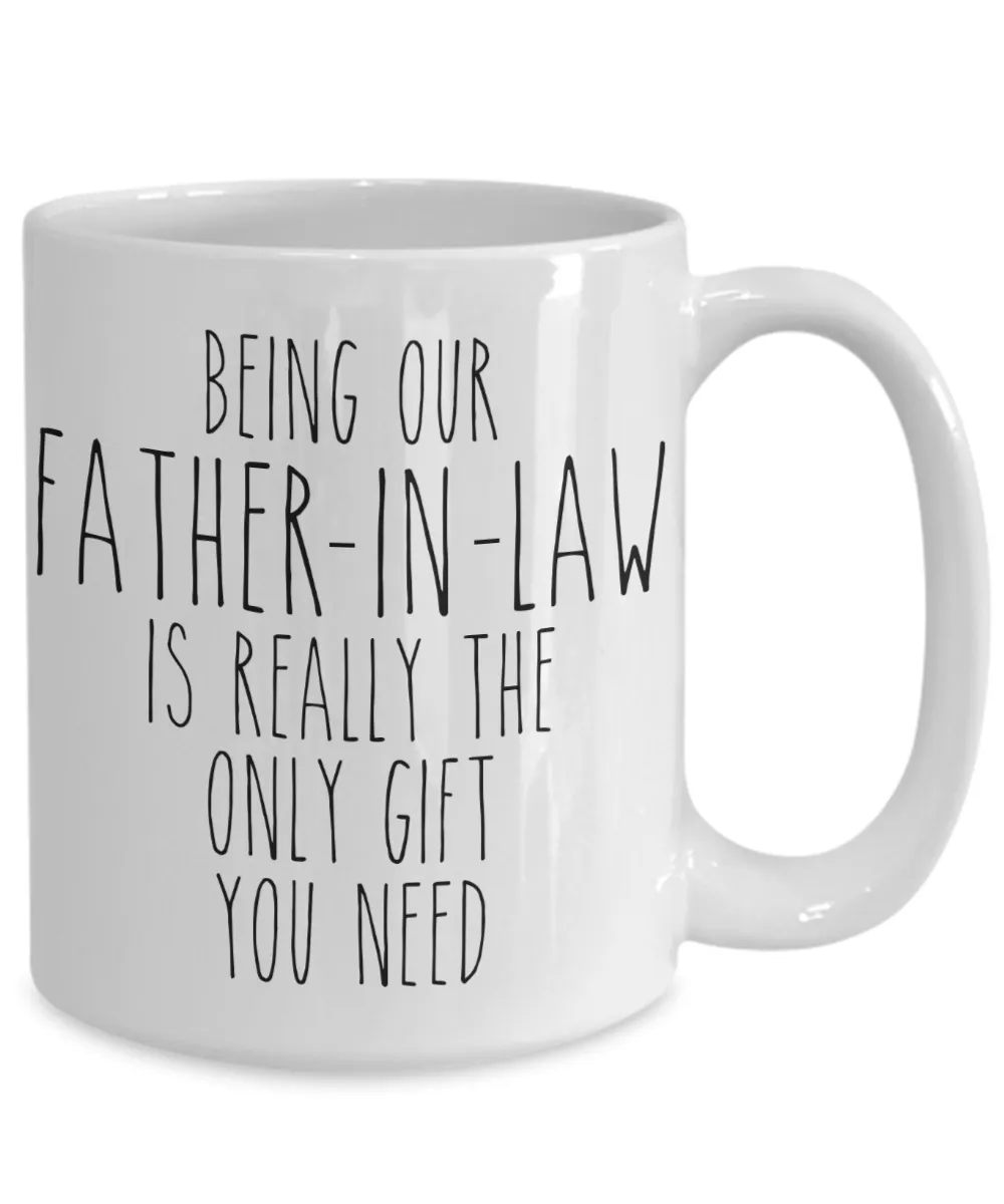 Funny Father in Law Gift for Father-in-Law from Daughter in Law Son in Law Mug Father's Day Coffee Cup Birthday Present