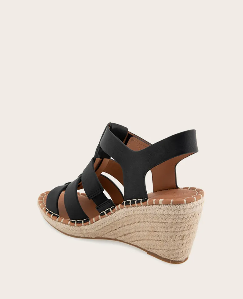 GENTLE SOULS - Capelin Leather Espadrille Wedge