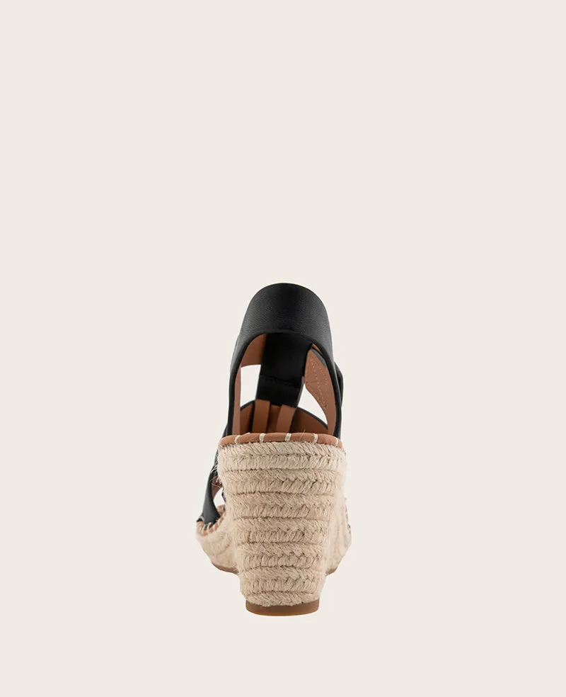 GENTLE SOULS - Capelin Leather Espadrille Wedge