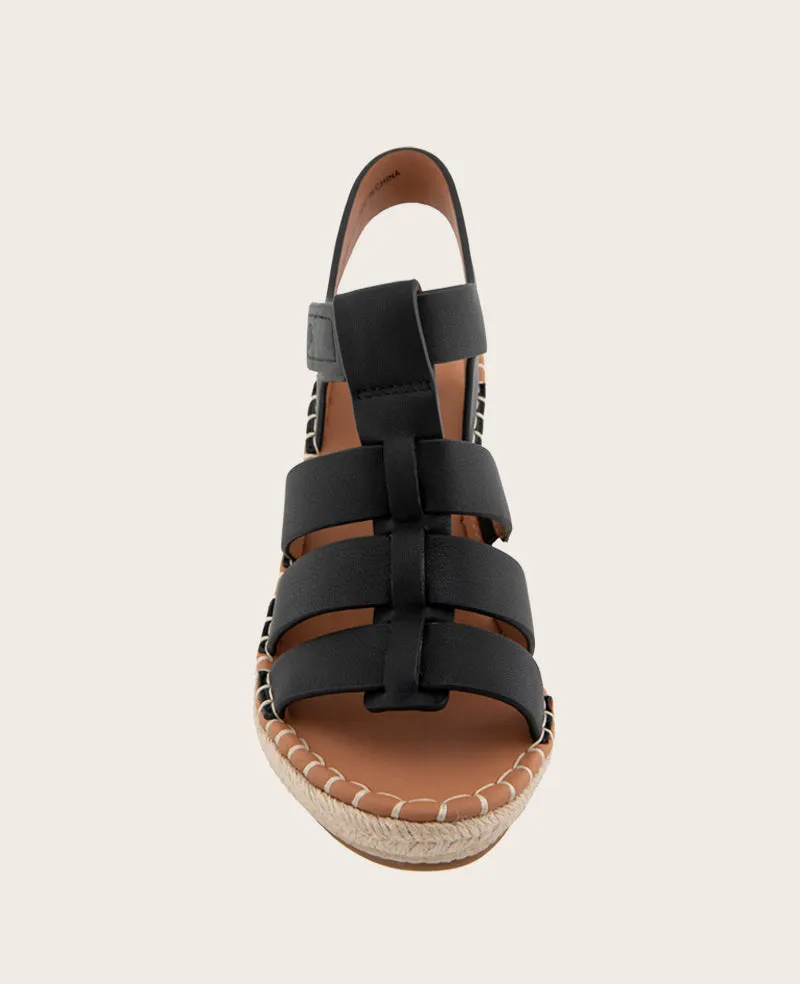 GENTLE SOULS - Capelin Leather Espadrille Wedge