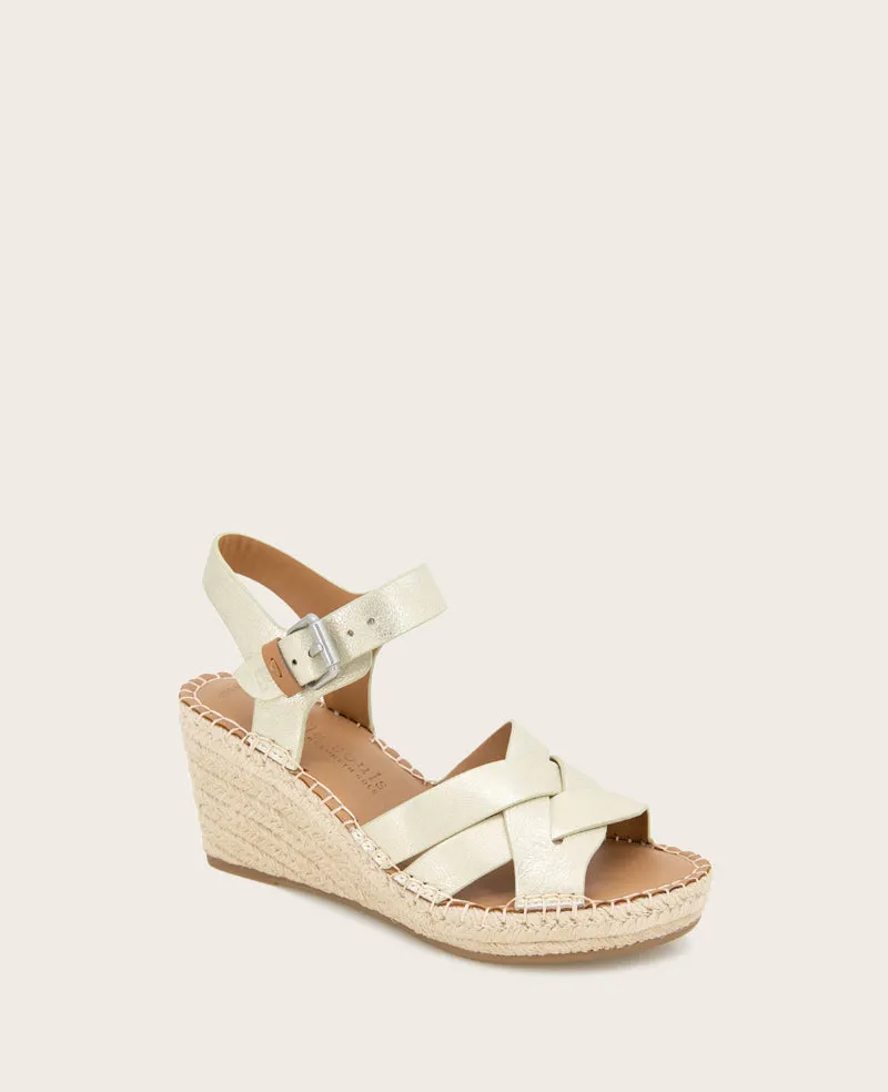 GENTLE SOULS - Caspian Leather Espadrille Wedge
