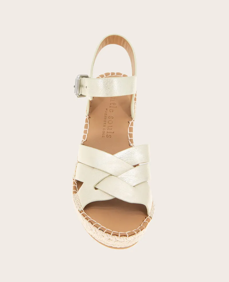 GENTLE SOULS - Caspian Leather Espadrille Wedge