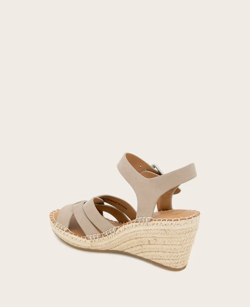 GENTLE SOULS - Caspian Nubuck Espadrille Wedge