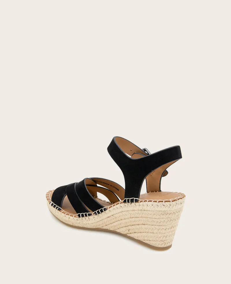 GENTLE SOULS - Caspian Nubuck Espadrille Wedge