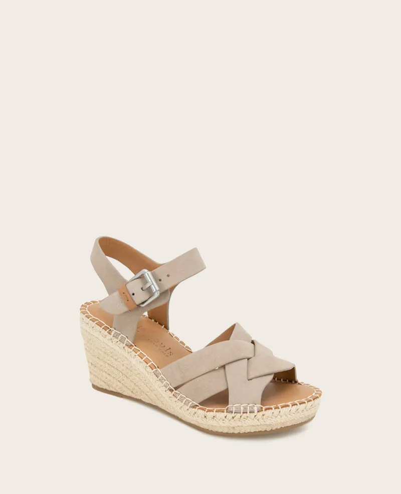 GENTLE SOULS - Caspian Nubuck Espadrille Wedge
