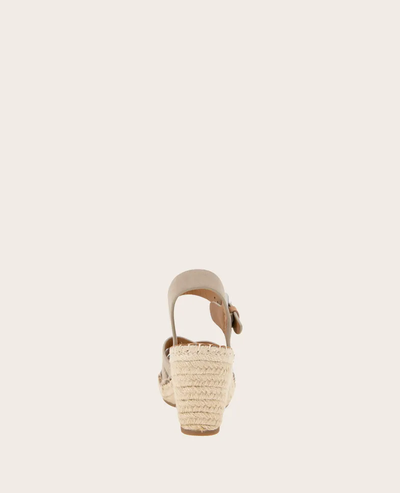 GENTLE SOULS - Caspian Nubuck Espadrille Wedge