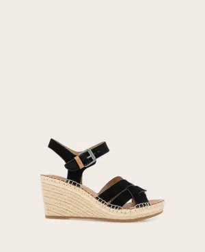 GENTLE SOULS - Caspian Nubuck Espadrille Wedge