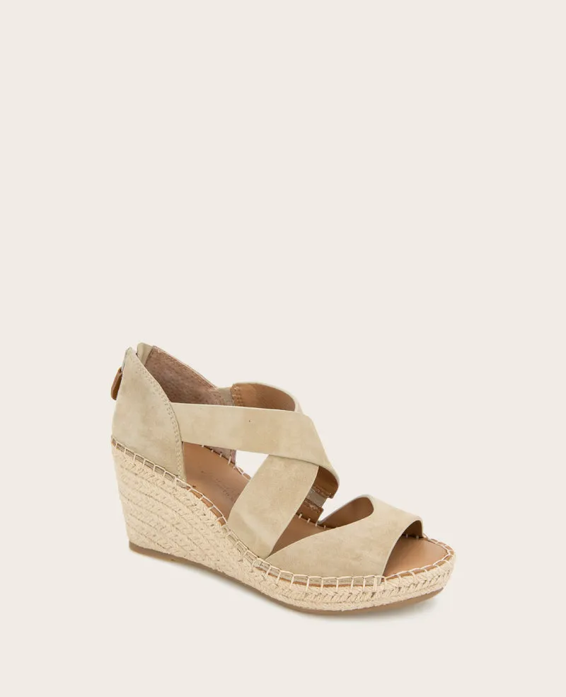 GENTLE SOULS - Corinne Suede Espadrille Wedge