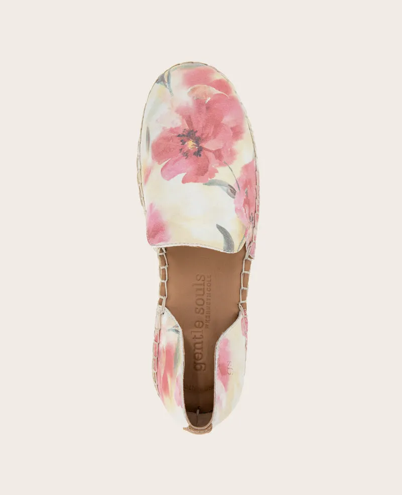 GENTLE SOULS - Seville Suede Floral Espadrille