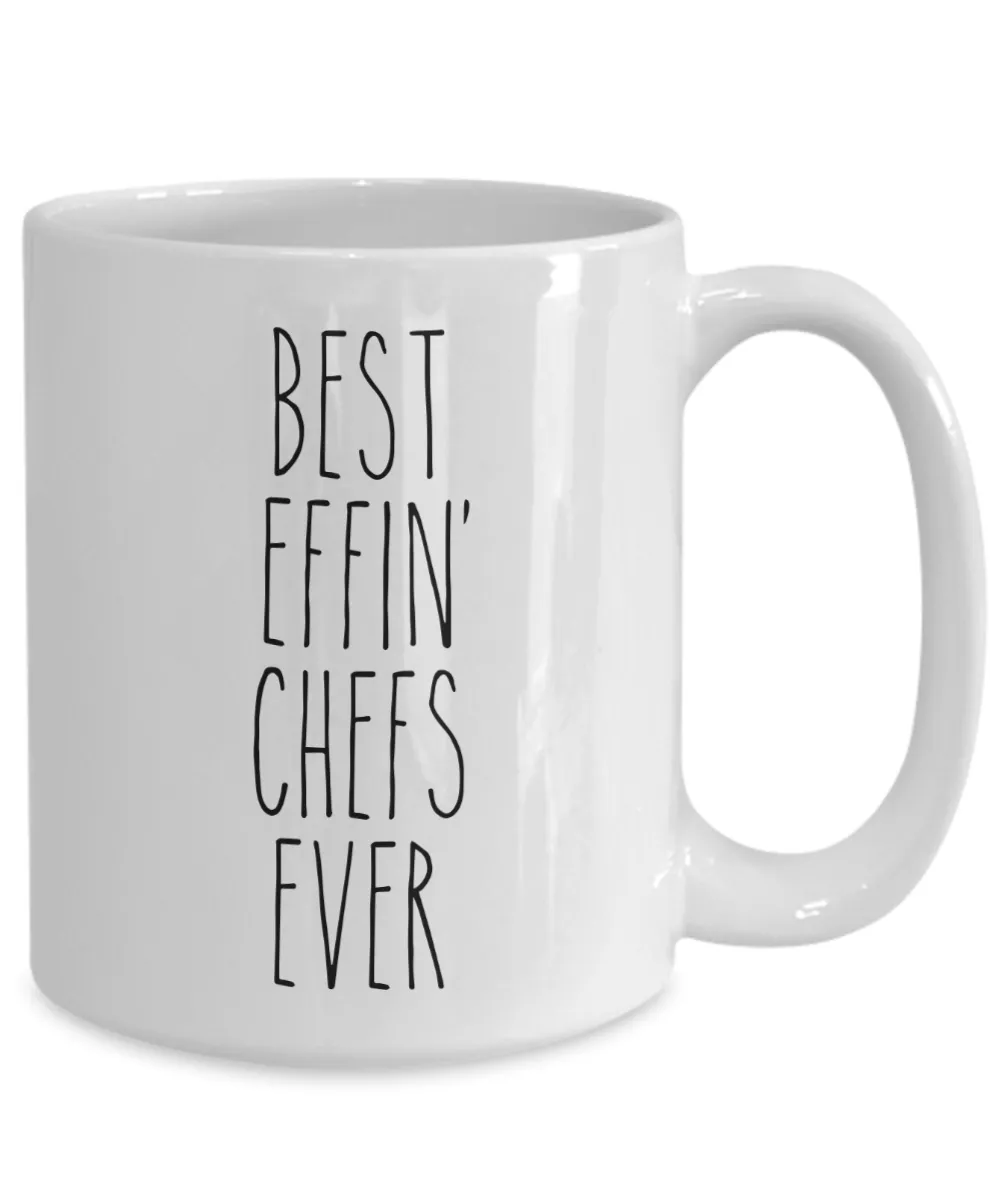 Gift For Chefs Best Effin' Chefs Ever Mug Coffee Cup Funny Coworker Gifts