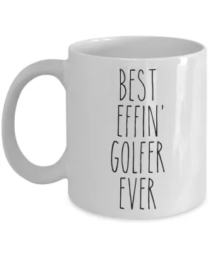 Gift For Golfer Best Effin' Golfer Ever Mug Coffee Cup Funny Coworker Gifts