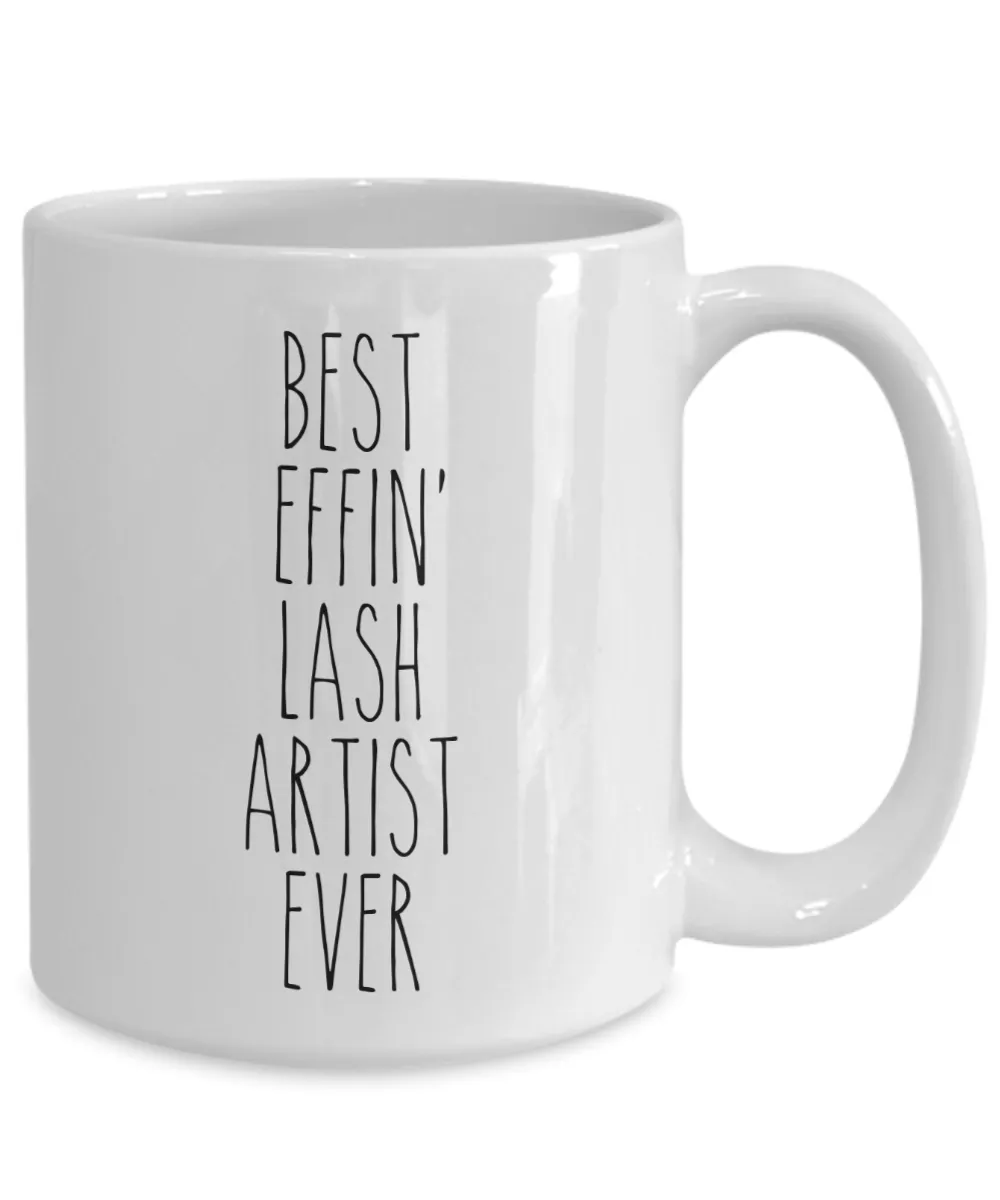 Gift For Lash Artist Best Effin' Lash Artist Ever Mug Coffee Cup Funny Coworker Gifts