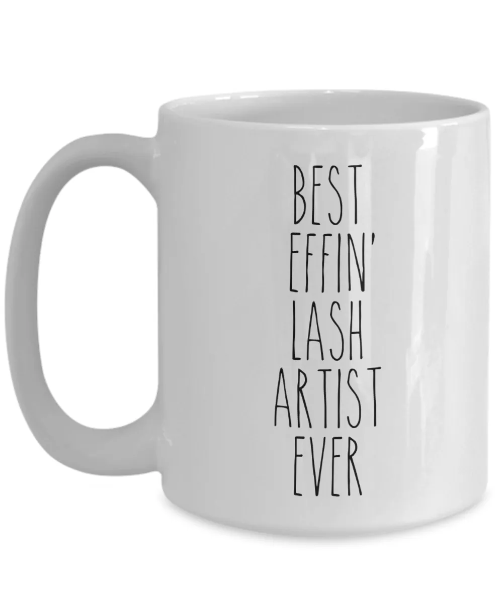 Gift For Lash Artist Best Effin' Lash Artist Ever Mug Coffee Cup Funny Coworker Gifts