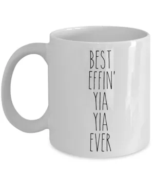 Gift For Yia Yia Best Effin' Yia Yia Ever Mug Coffee Cup Funny Coworker Gifts