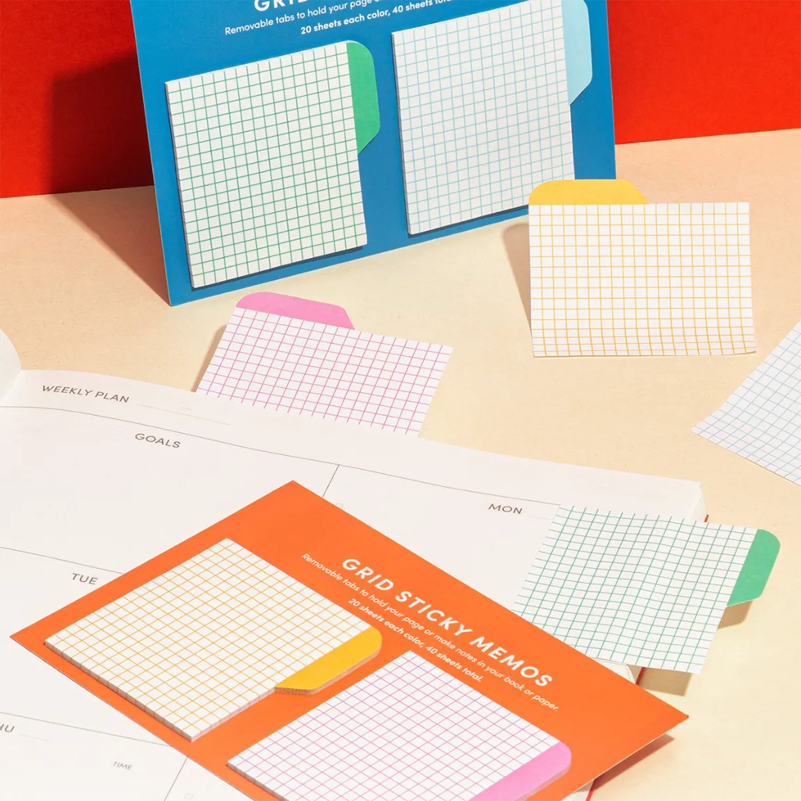 Grid Sticky Memos / Cool
