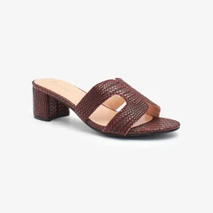 H-Strap Block Heels for Women