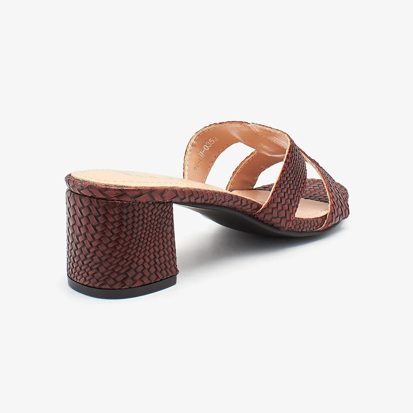 H-Strap Block Heels for Women