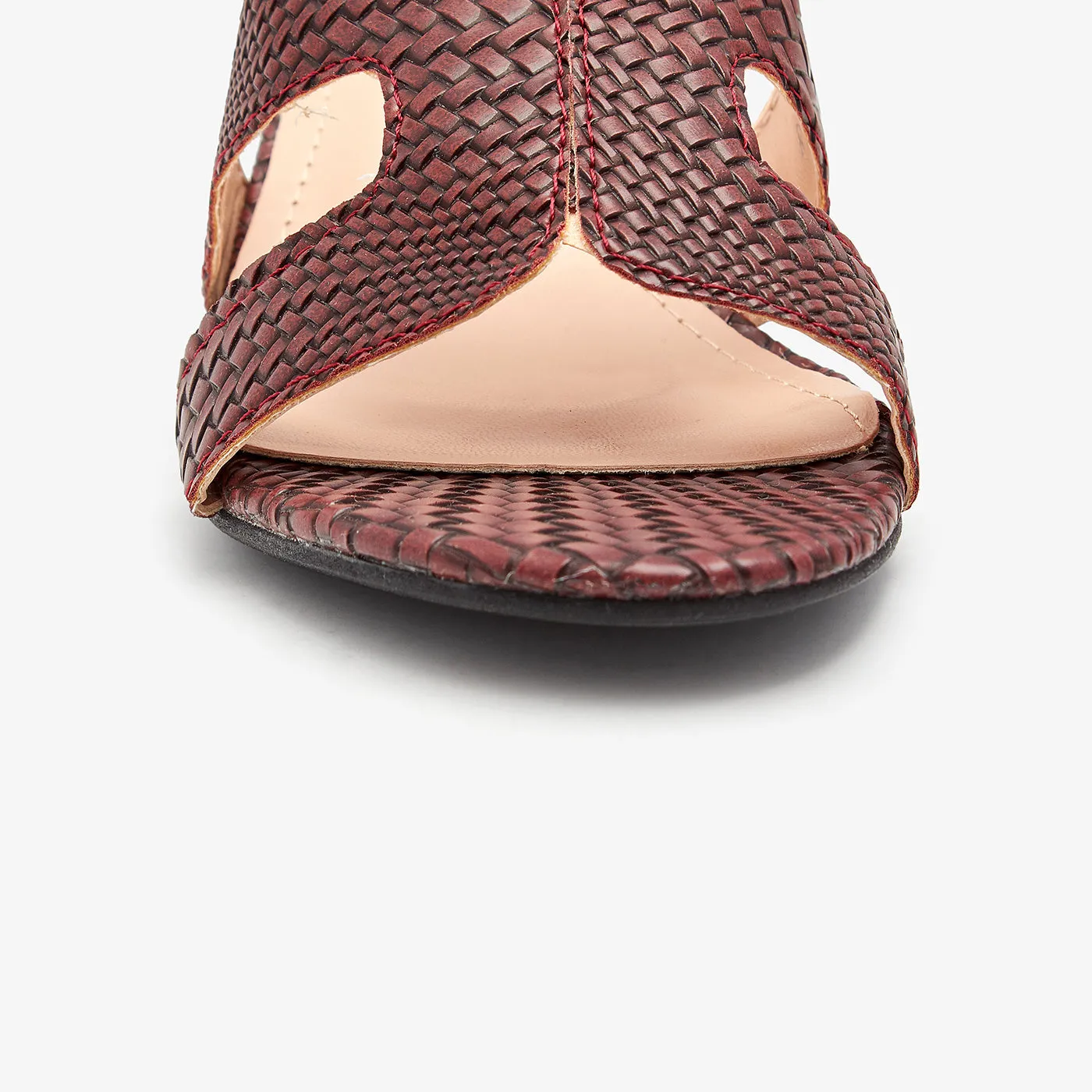 H-Strap Block Heels for Women