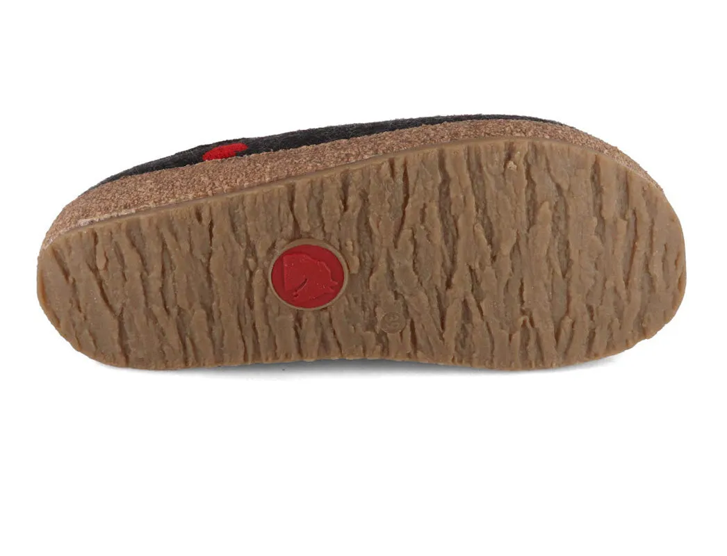 HAFLINGER Men Women Felt Clogs 'Grizzly Origin', graphite