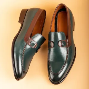 Handmade Loafers Trendy Layered Cowhide Leather Men's Shoes