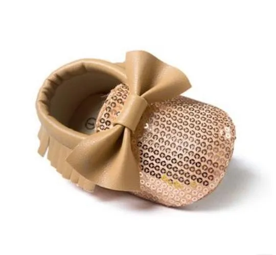 Handmade Soft Bottom Fashion Tassels Baby Moccasin born Babies Shoes 14-colors PU leather Prewalkers Boots