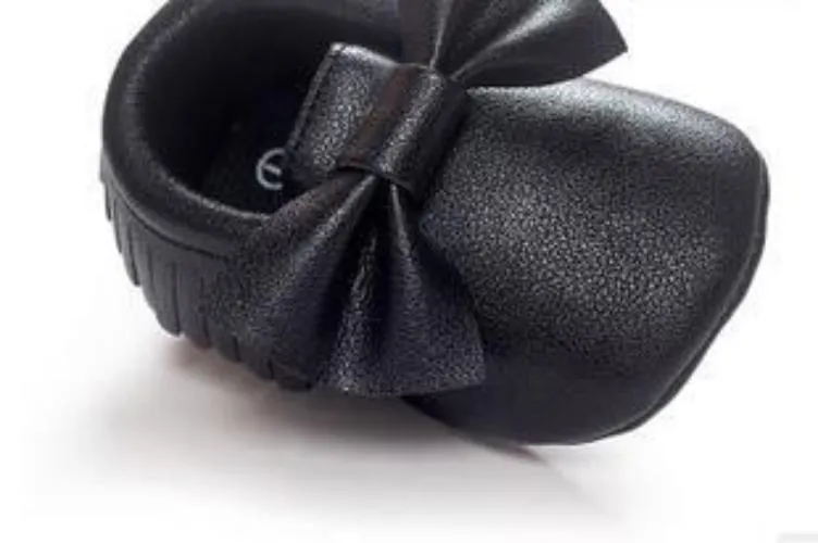 Handmade Soft Bottom Fashion Tassels Baby Moccasin born Babies Shoes 14-colors PU leather Prewalkers Boots