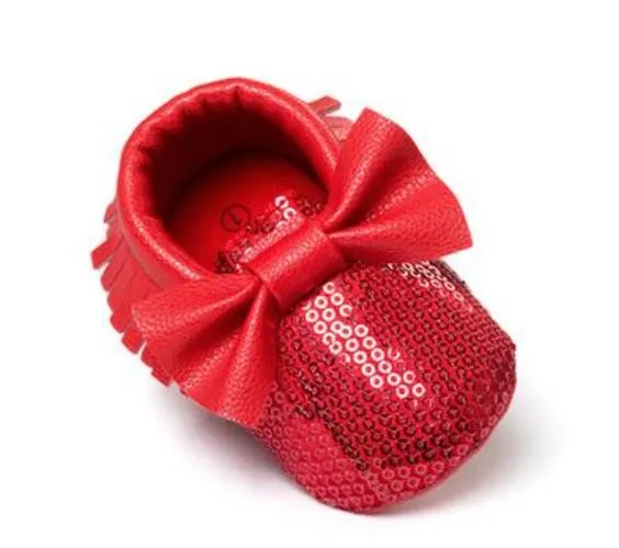 Handmade Soft Bottom Fashion Tassels Baby Moccasin born Babies Shoes 14-colors PU leather Prewalkers Boots