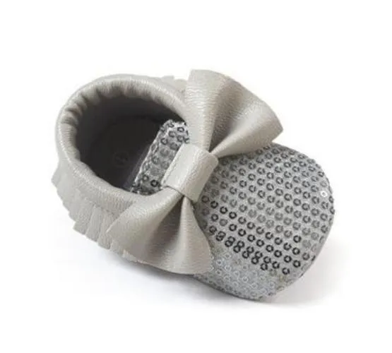 Handmade Soft Bottom Fashion Tassels Baby Moccasin born Babies Shoes 14-colors PU leather Prewalkers Boots
