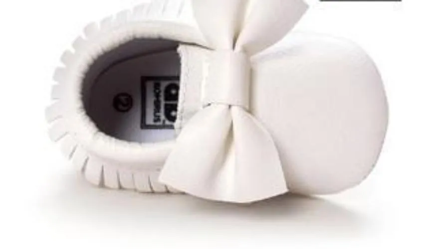 Handmade Soft Bottom Fashion Tassels Baby Moccasin born Babies Shoes 14-colors PU leather Prewalkers Boots