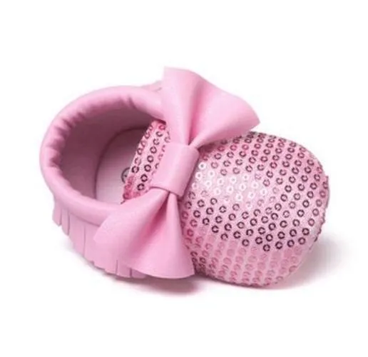 Handmade Soft Bottom Fashion Tassels Baby Moccasin born Babies Shoes 14-colors PU leather Prewalkers Boots