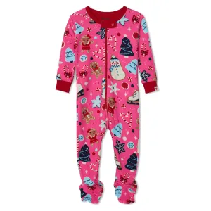 Hatley Organic Footed Coveralls - Holiday Sweets