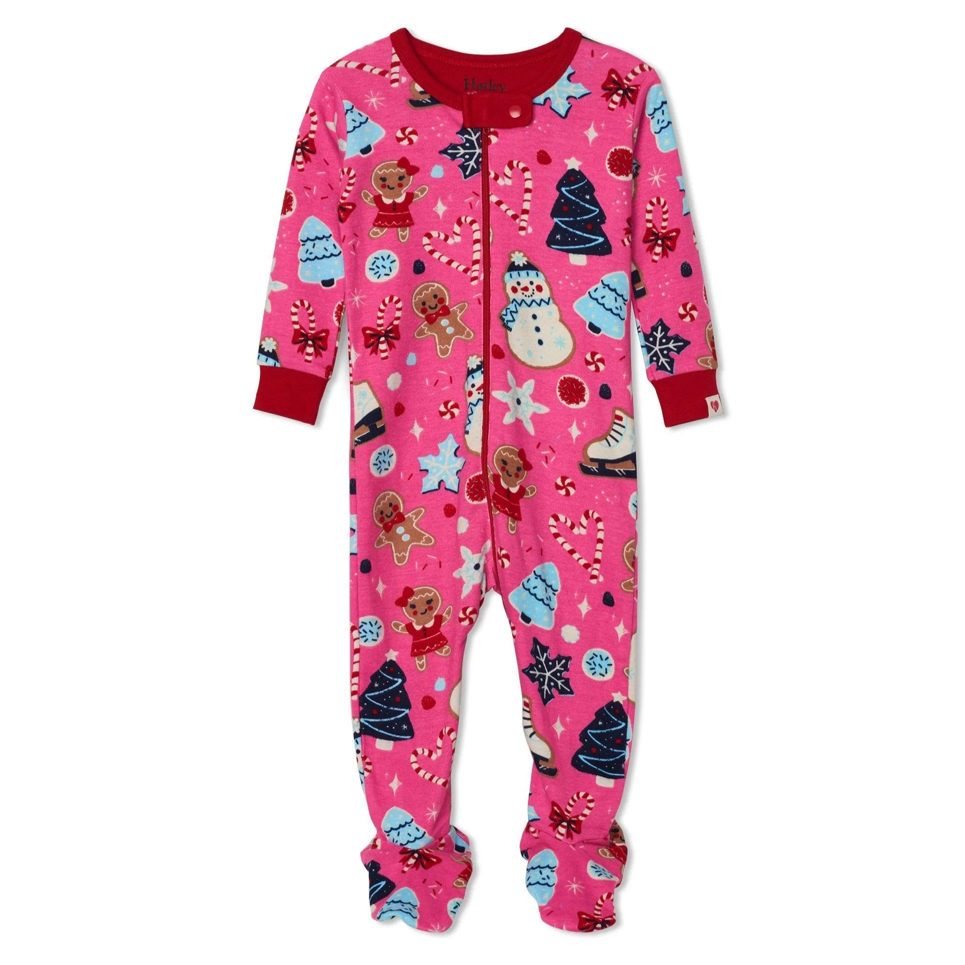 Hatley Organic Footed Coveralls - Holiday Sweets
