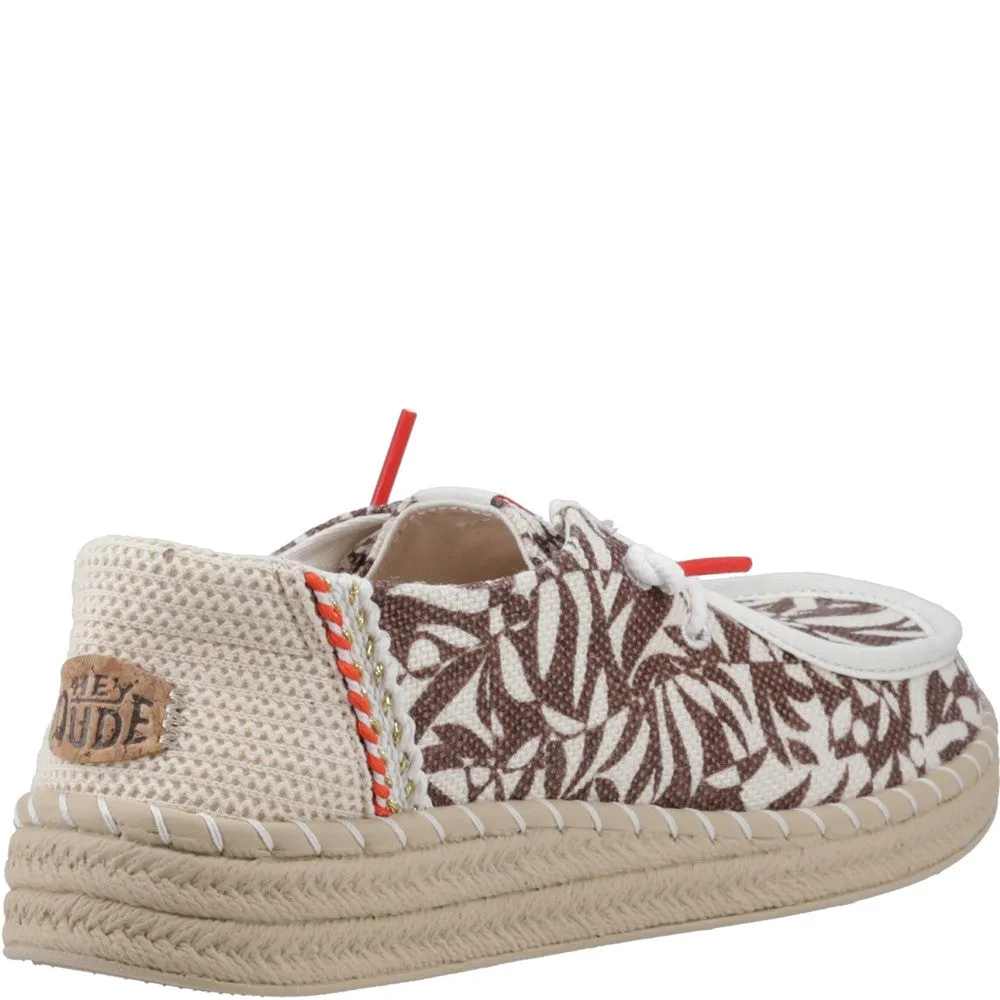 HEYDUDE Wendy Espadrille Retro Palm Shoes