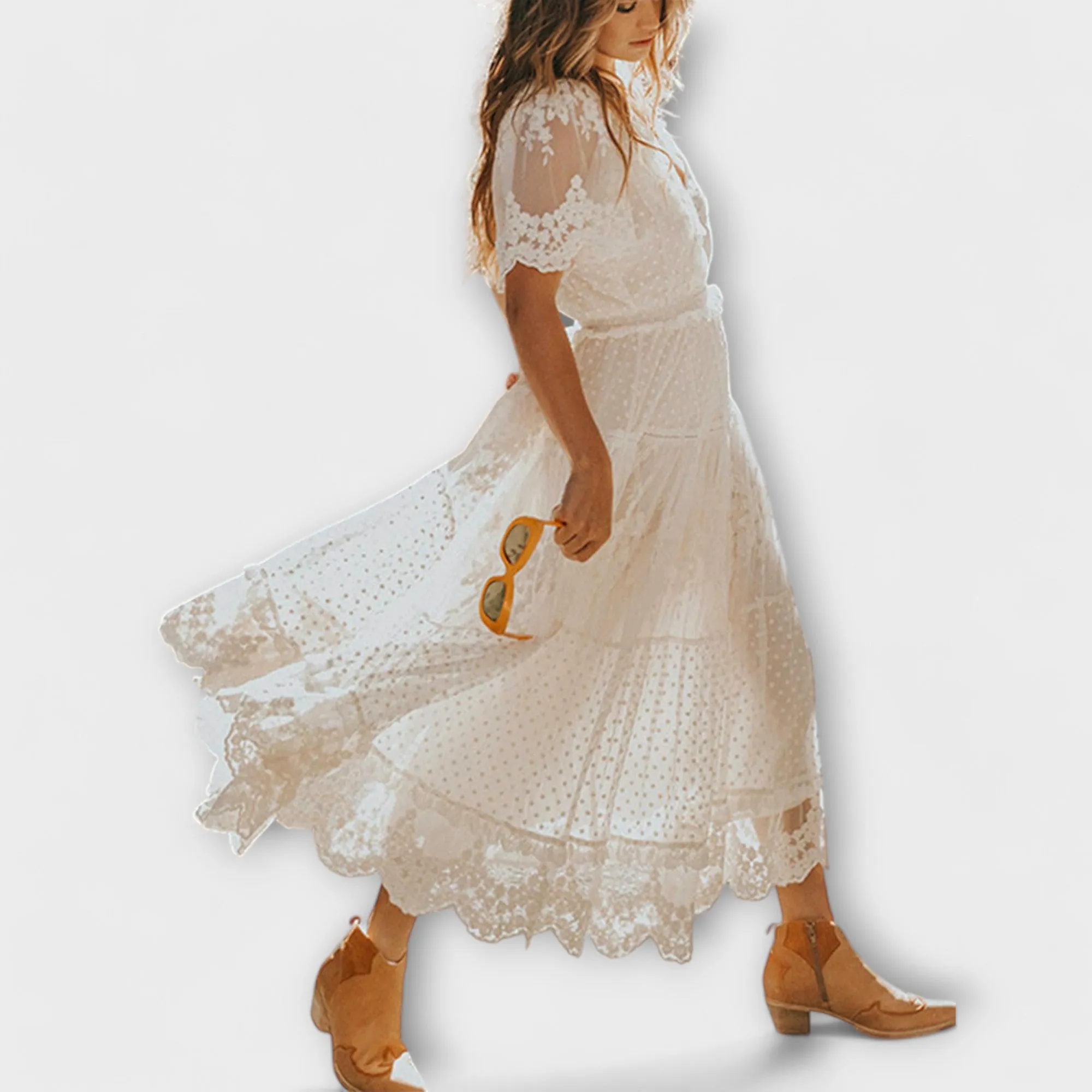 Hikari™ Lace Midi Dress