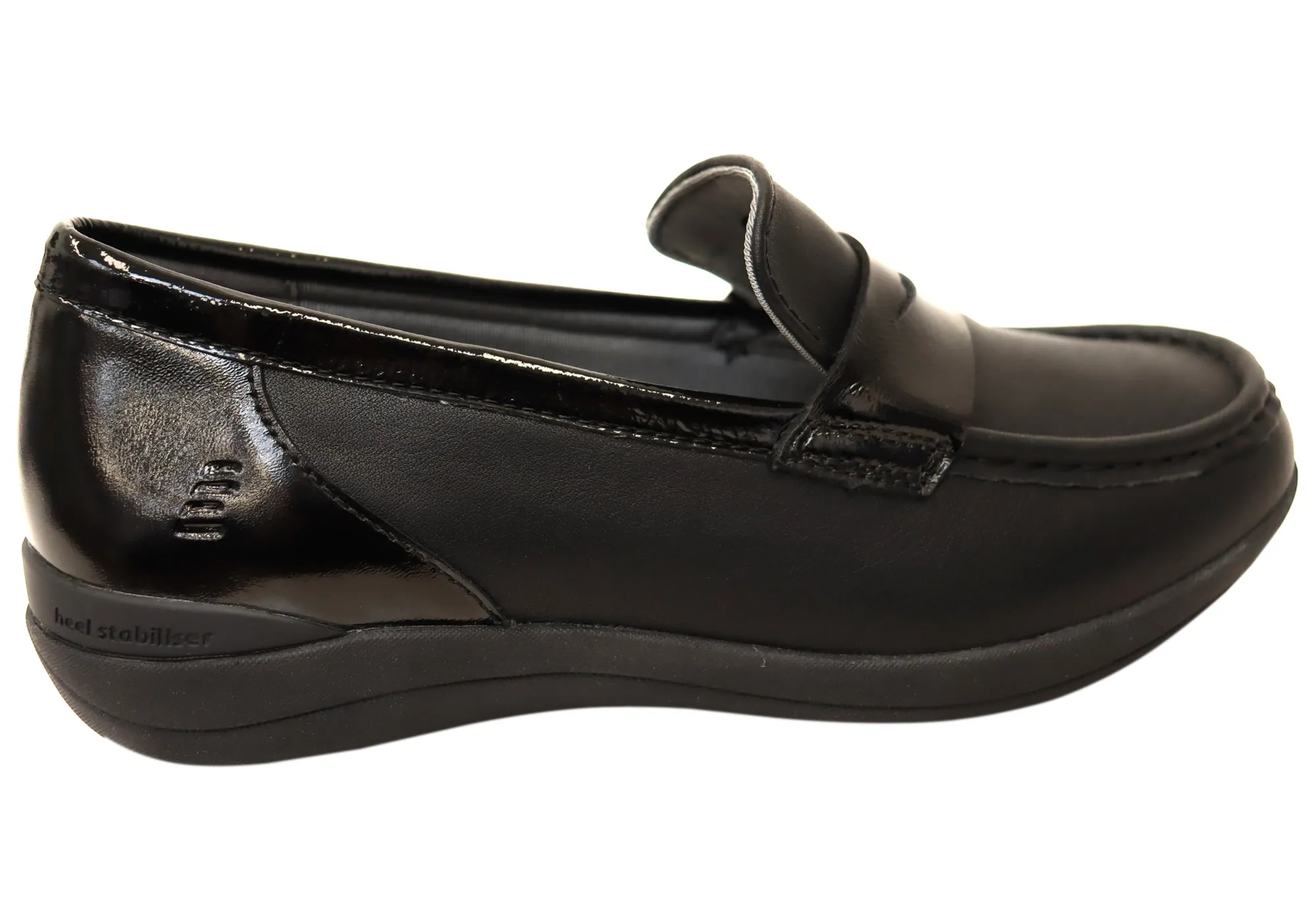 Homyped Glee Penny Loafer Womens Leather Comfortable Supportive Shoes