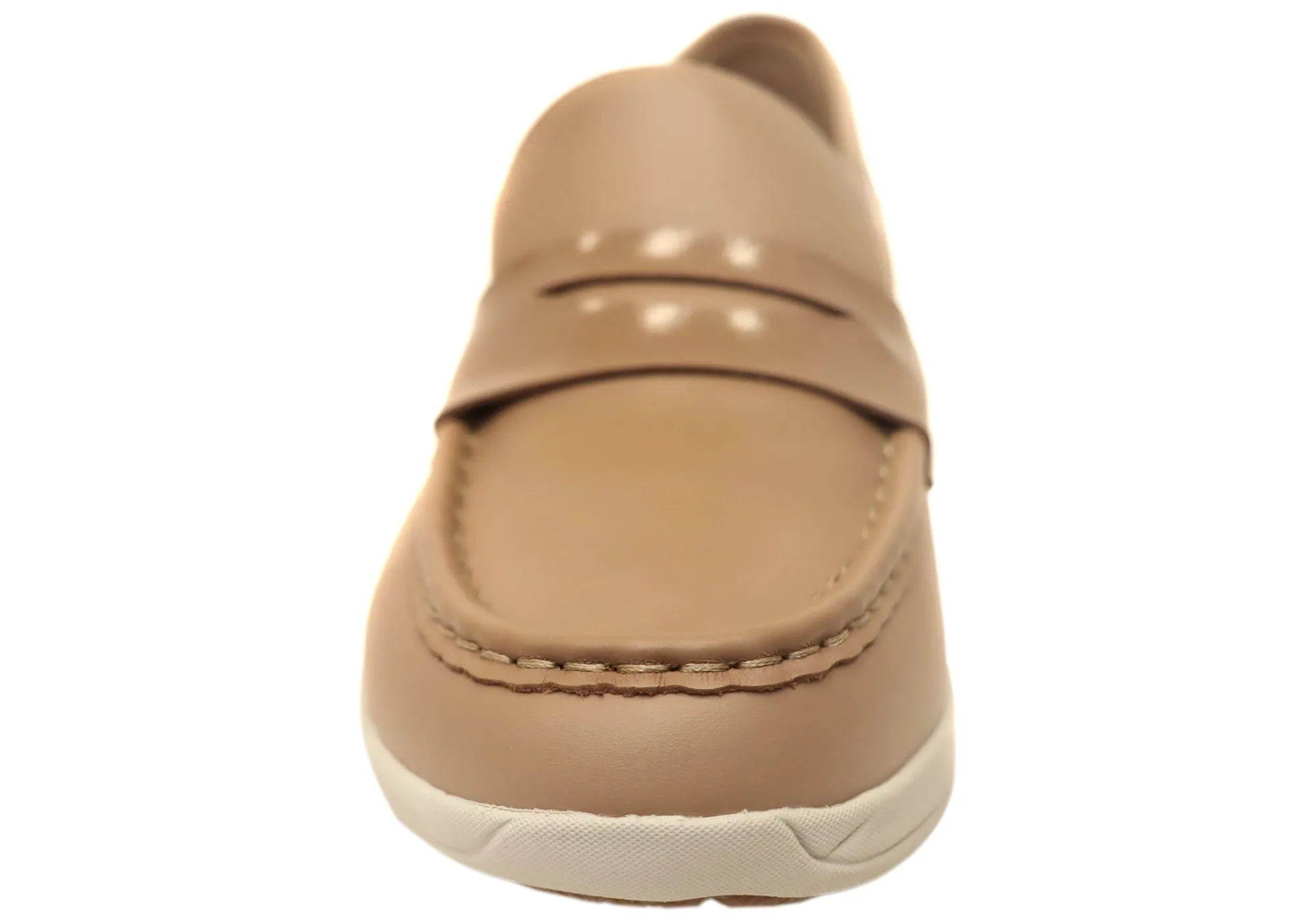 Homyped Glee Penny Loafer Womens Leather Comfortable Supportive Shoes