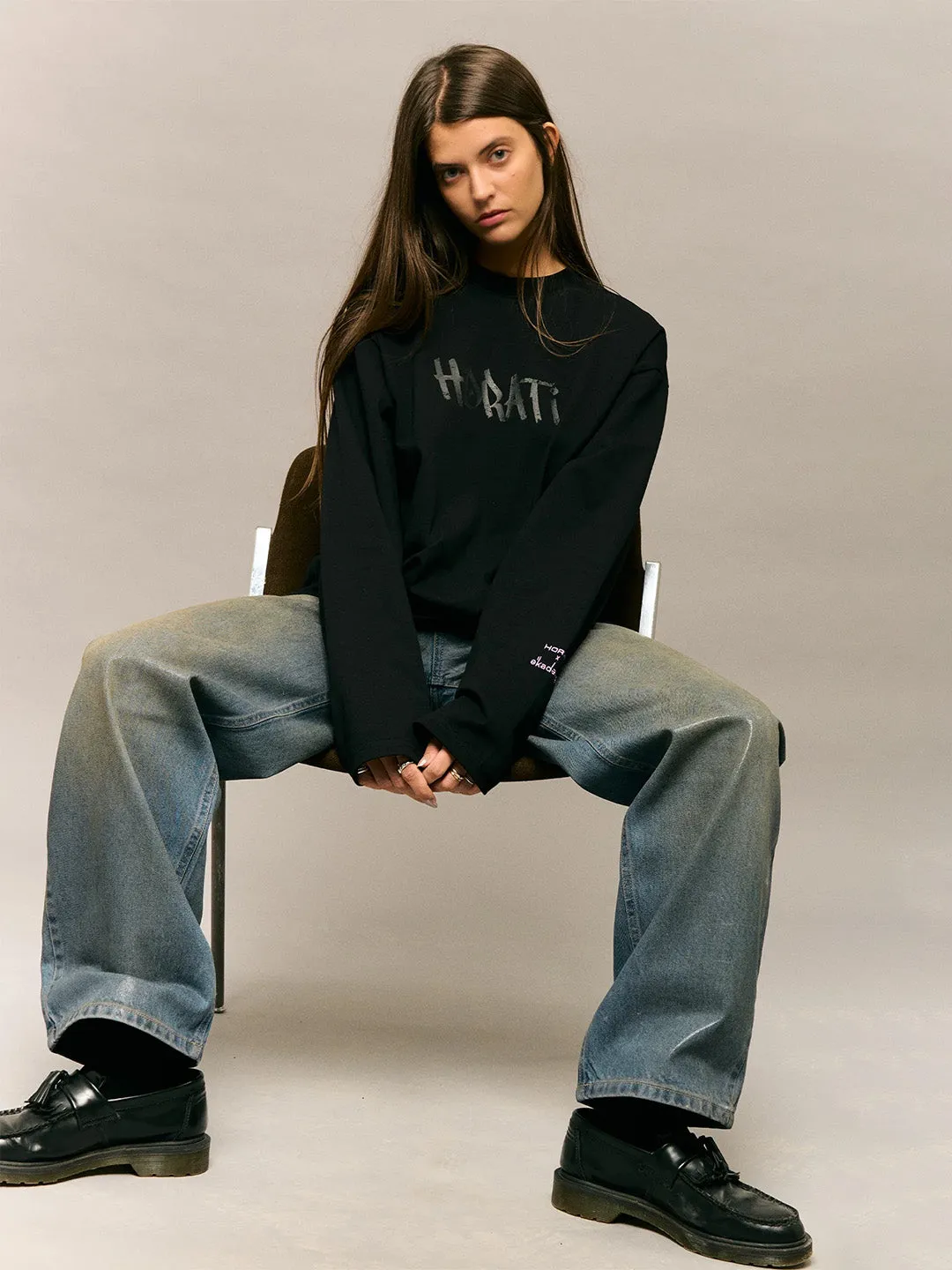 Horati Wax Coated Jeans | Stained Blue