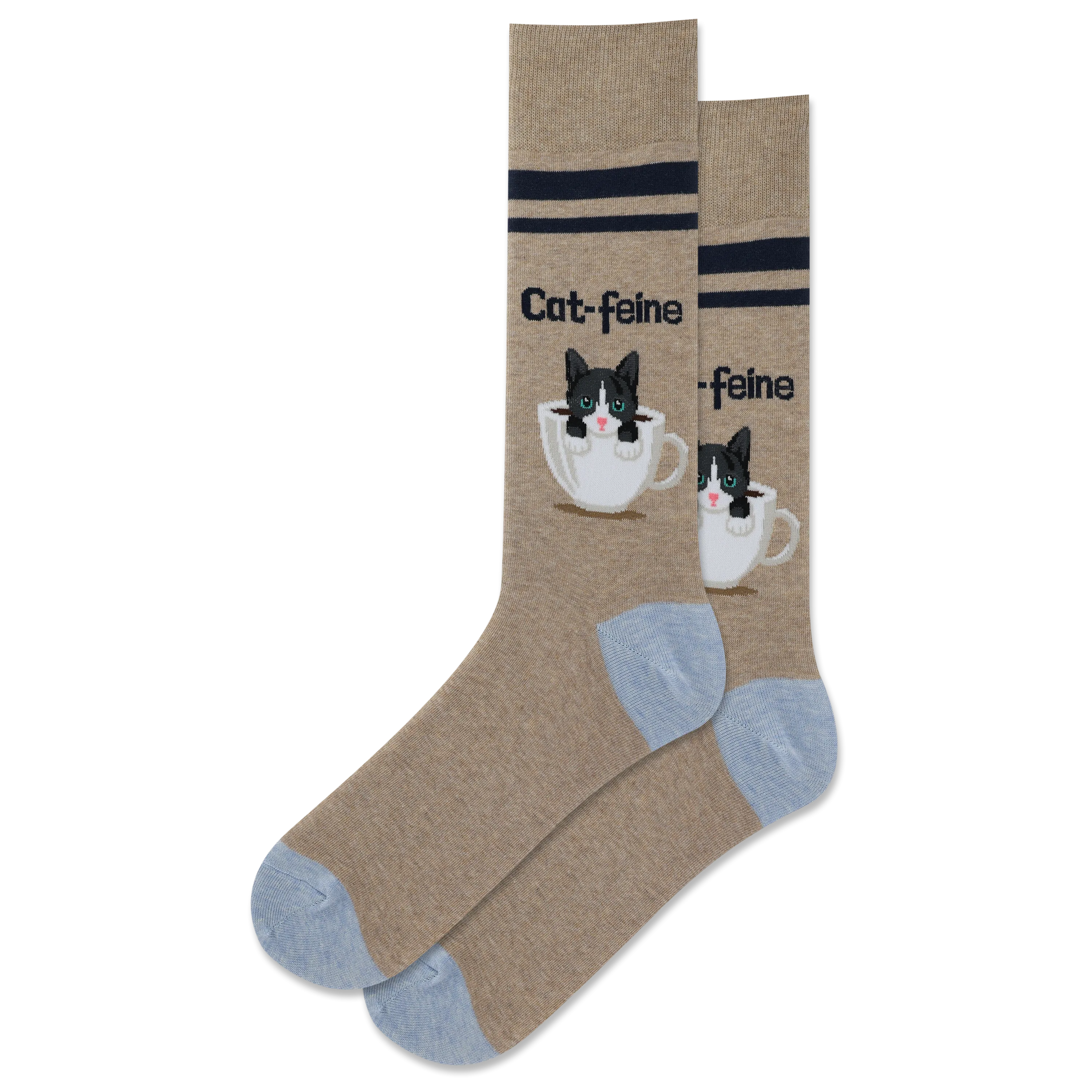 HOTSOX Men's Cat-Feine Crew Sock