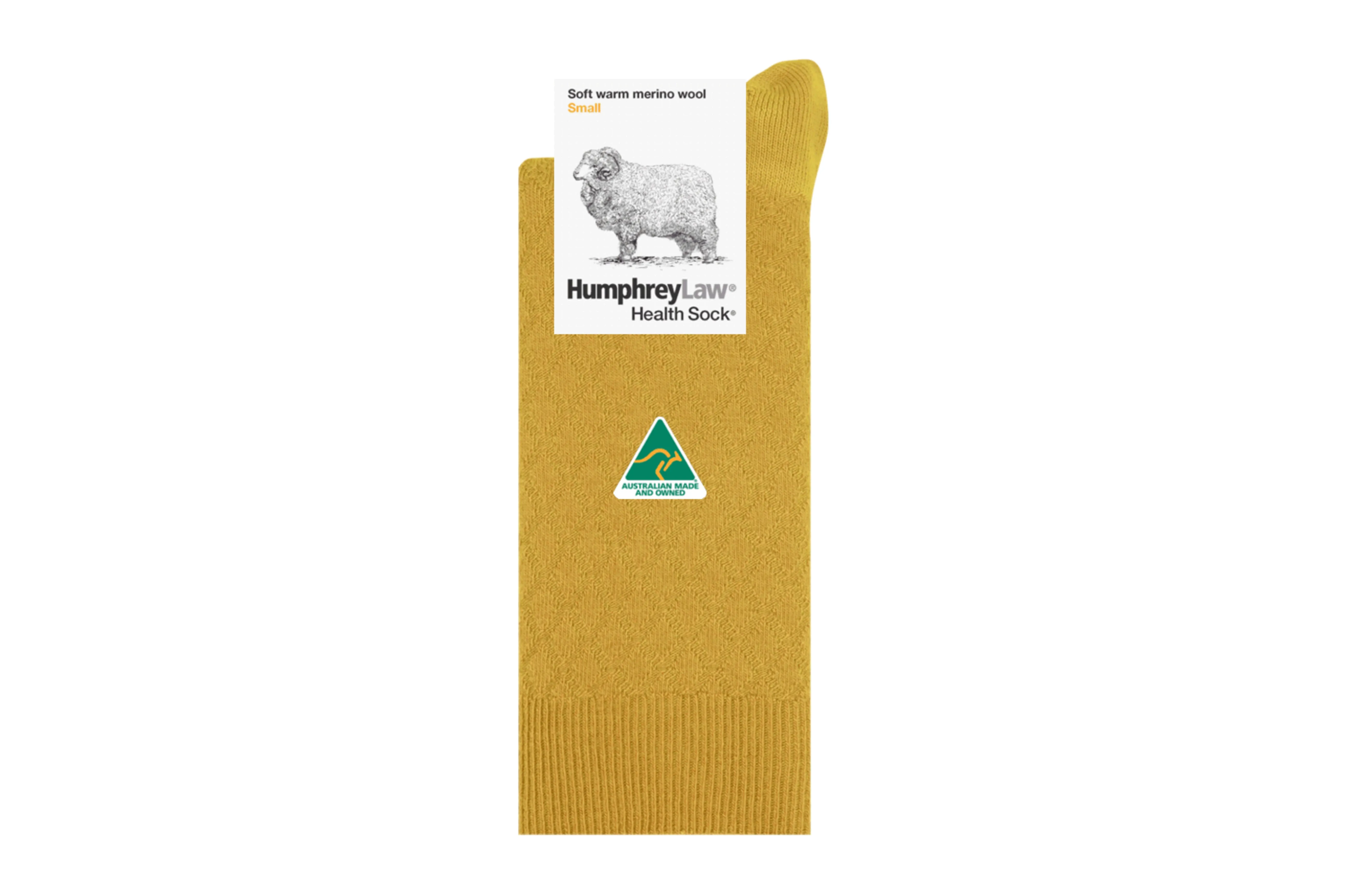 HUMPHREY LAW - 44C - FINE MERINO WOOL QUILTED LADIES HEALTH SOCK