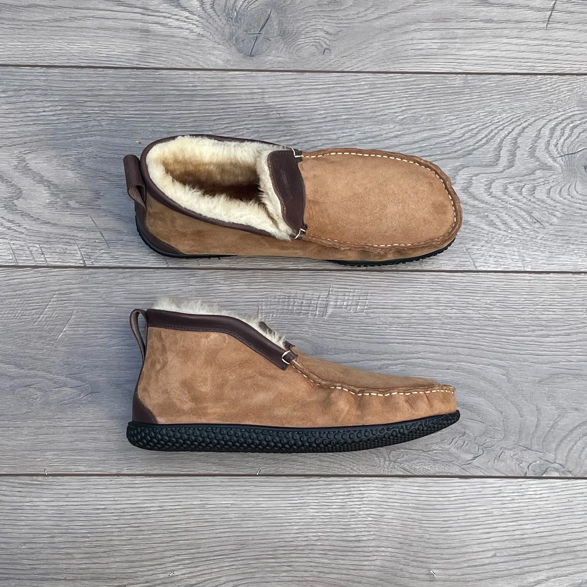 In Stock Men’s Quad ESQ Slipper: Chestnut