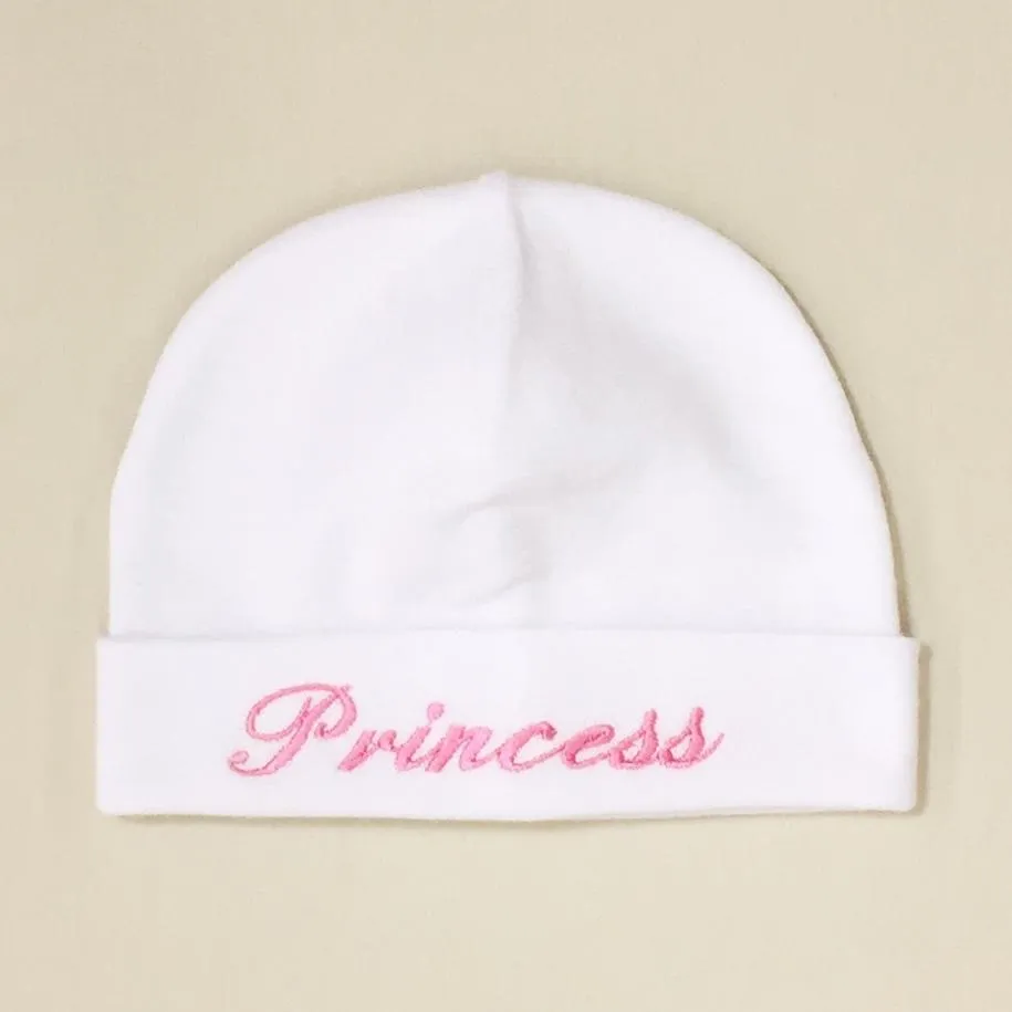 Itty Bitty Baby Embroidered Toques (White)