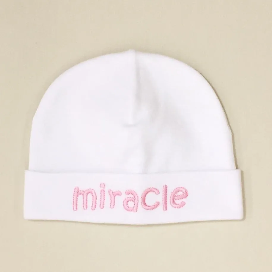 Itty Bitty Baby Embroidered Toques (White)