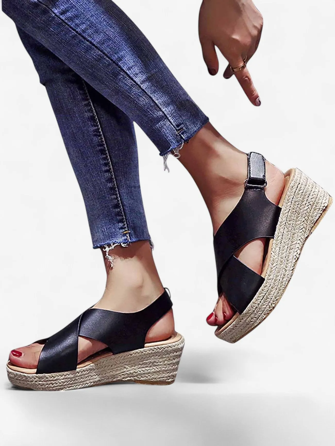 Jada | Women's Platform Espadrille Wedge Sandals