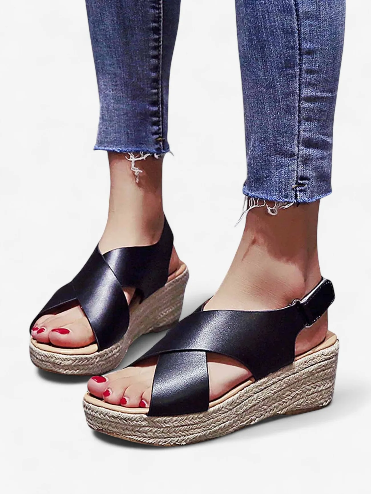Jada | Women's Platform Espadrille Wedge Sandals