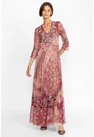 Johnny Was Cardinal Mesh Dress (Slip)