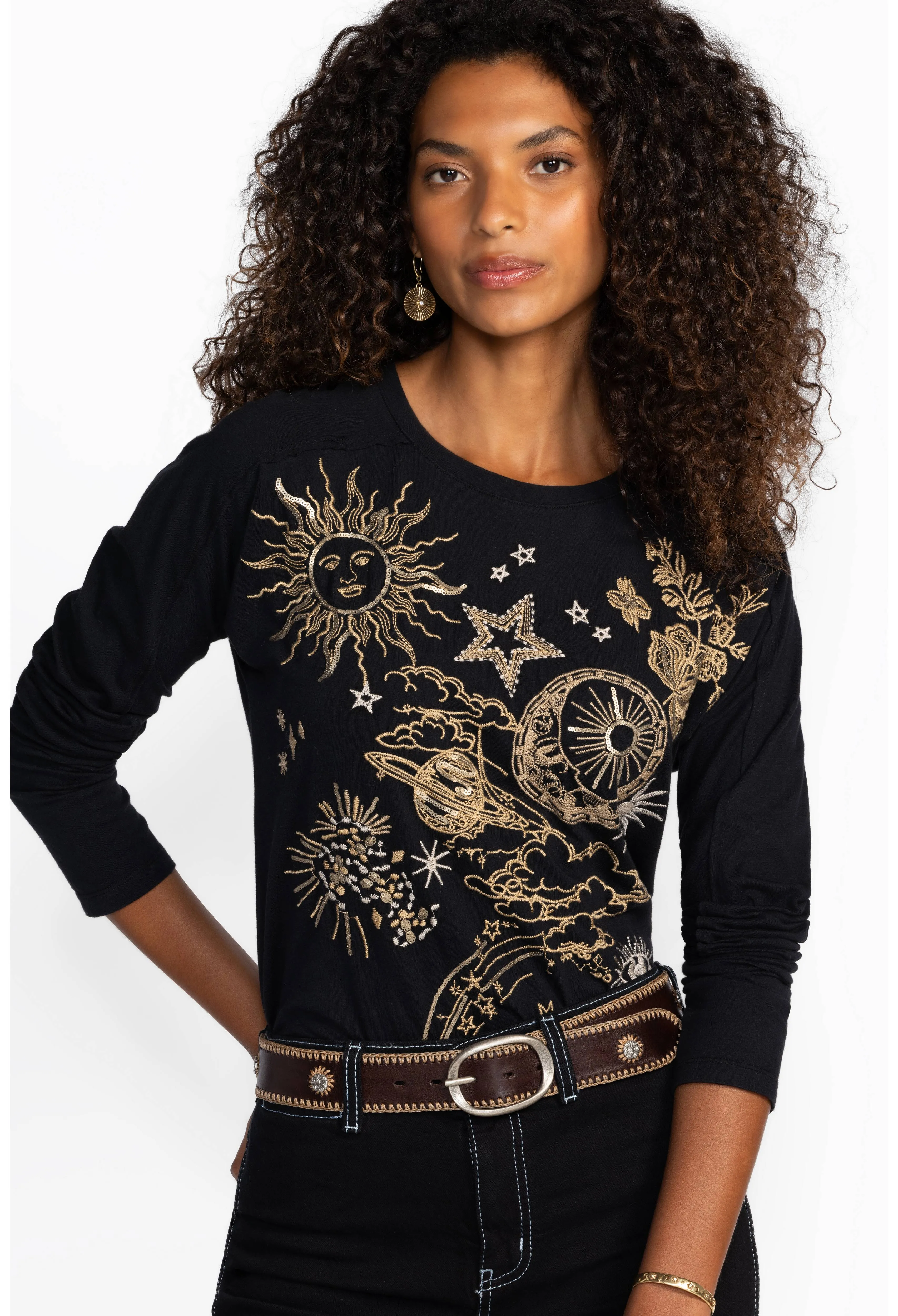 Johnny Was Miaora Long Sleeve Dolman Tee