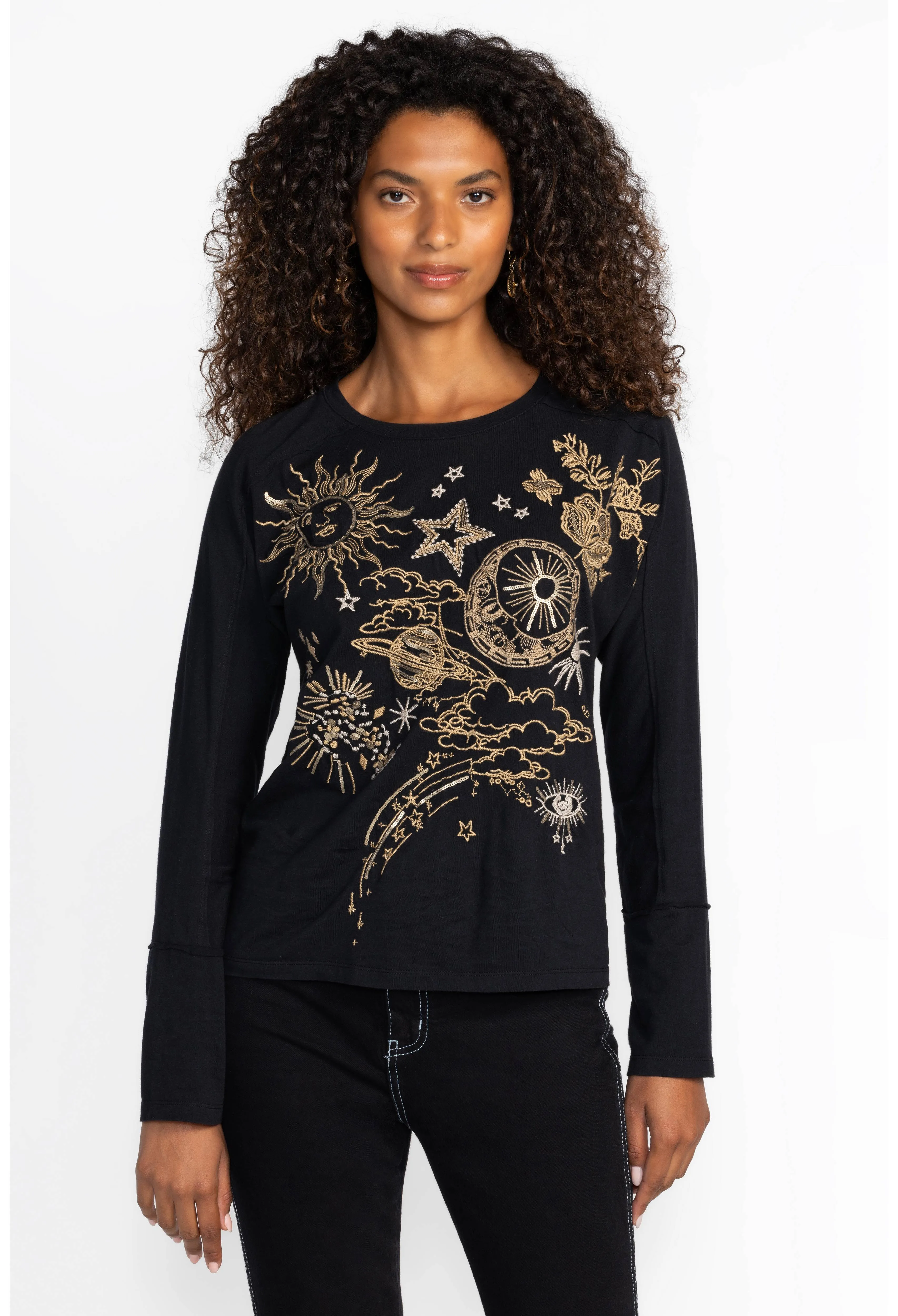 Johnny Was Miaora Long Sleeve Dolman Tee