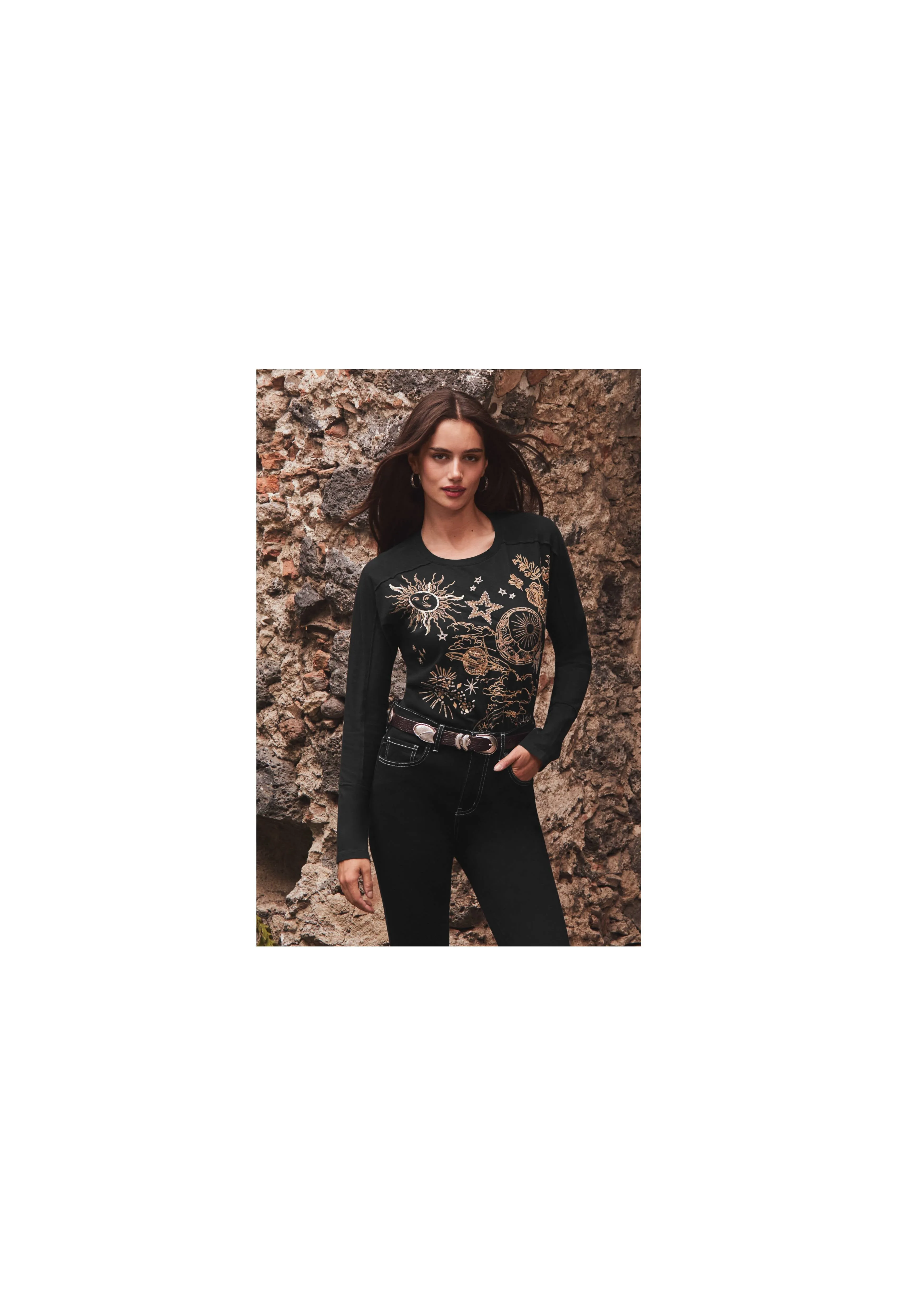 Johnny Was Miaora Long Sleeve Dolman Tee